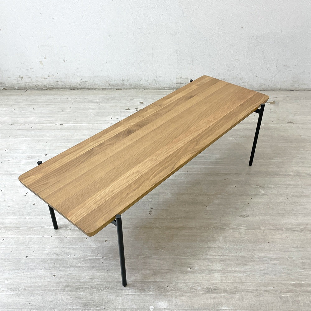 ノーウェアライクホーム NOWHERE LIKE HOME リクトⅡ センターテーブル オーク材 w110cm 関家具 北欧モダン 展示未使用品 ●