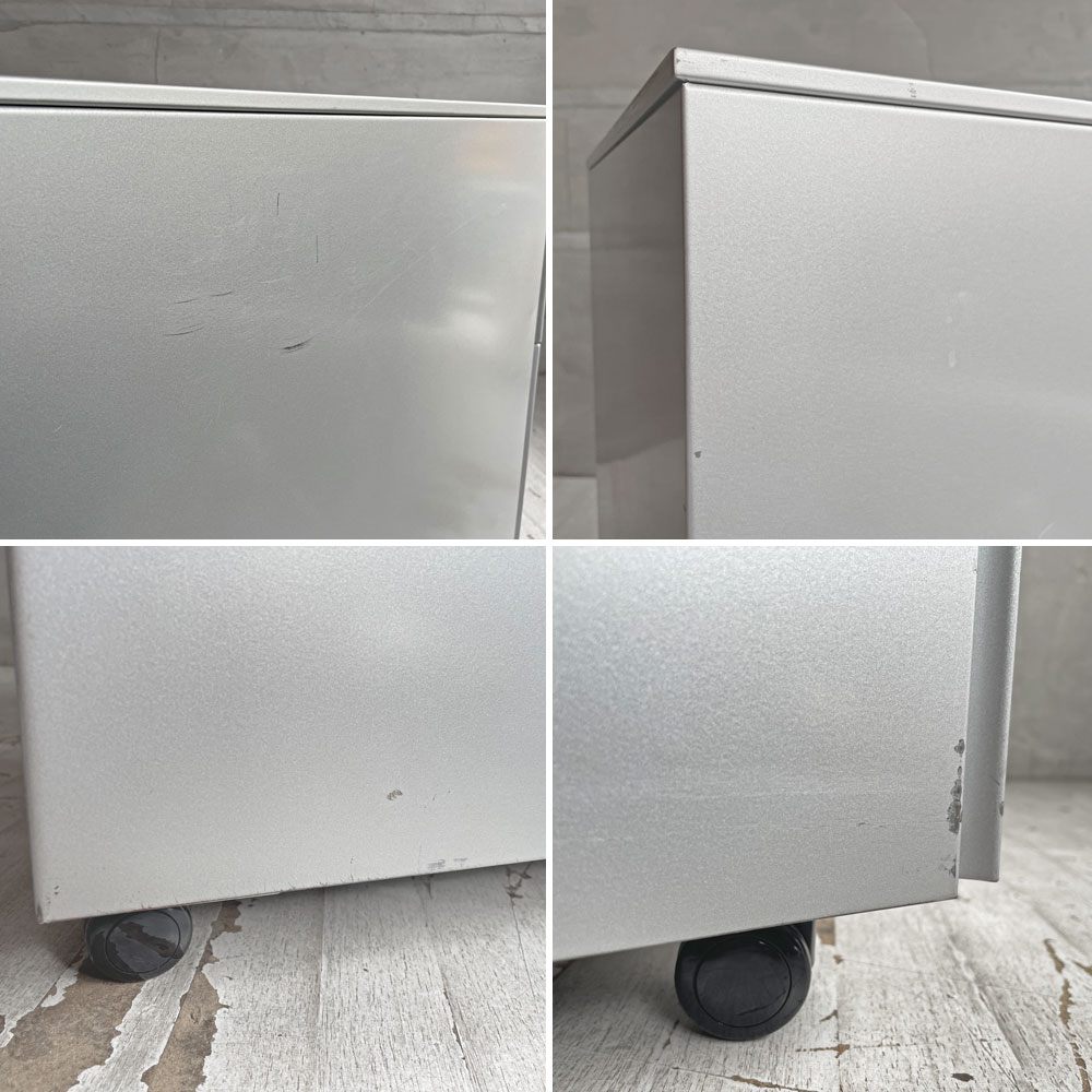 カッシーナ Cassina ixc. AFドロワー AF DRAWER デスクキャビネット ワゴン 鍵付き トレー付属 キャスターロック機能付き イタリア ミニマルデザイン A ♪
