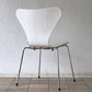 フリッツハンセン Fritz Hansen 3107 セブンチェア ラッカー ホワイト スタッキング フェルトグライズ アルネ・ヤコブセン デンマーク 北欧家具 B ◇