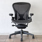 ハーマンミラー Herman Miller アーロンチェア スタンダード Bサイズ ポスチャーフィット グラファイトベース デスクチェア ビル・スタンフ＆ドン・チャドウィック ◇