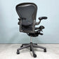 ハーマンミラー Herman Miller アーロンチェア Bサイズ ランバーサポート フル装備 グラファイトベース ビル・スタンフ ＆ ドン・チャドウィック ◎