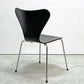 フリッツハンセン Fritz Hansen セブンチェア ダイニングチェア カラードアッシュ ブラック アルネ・ヤコブセン 北欧 デンマーク 定価￥76,780- B ●