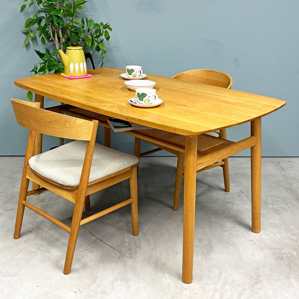 ウニコ unico ソルク SOLK ダイニングテーブル オーク材 オイル仕上げ W140cm ナチュラル 北欧スタイル ◎