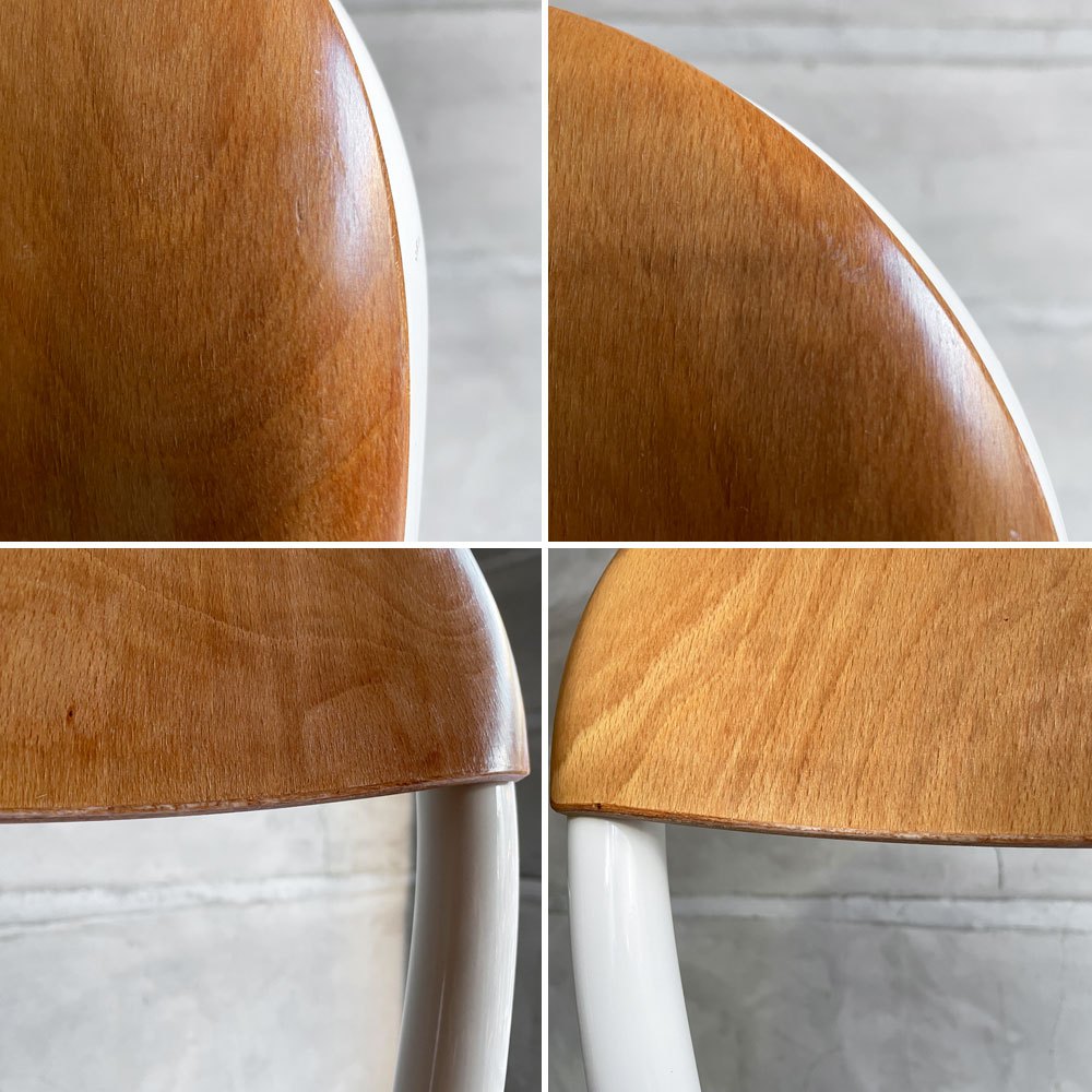 マジス MAGIS パイプチェア ウッド Pipe Chair Wood ダイニングチェア ホワイト×ライトビーチ ジャスパー・モリソン 定価￥94,600- ♪