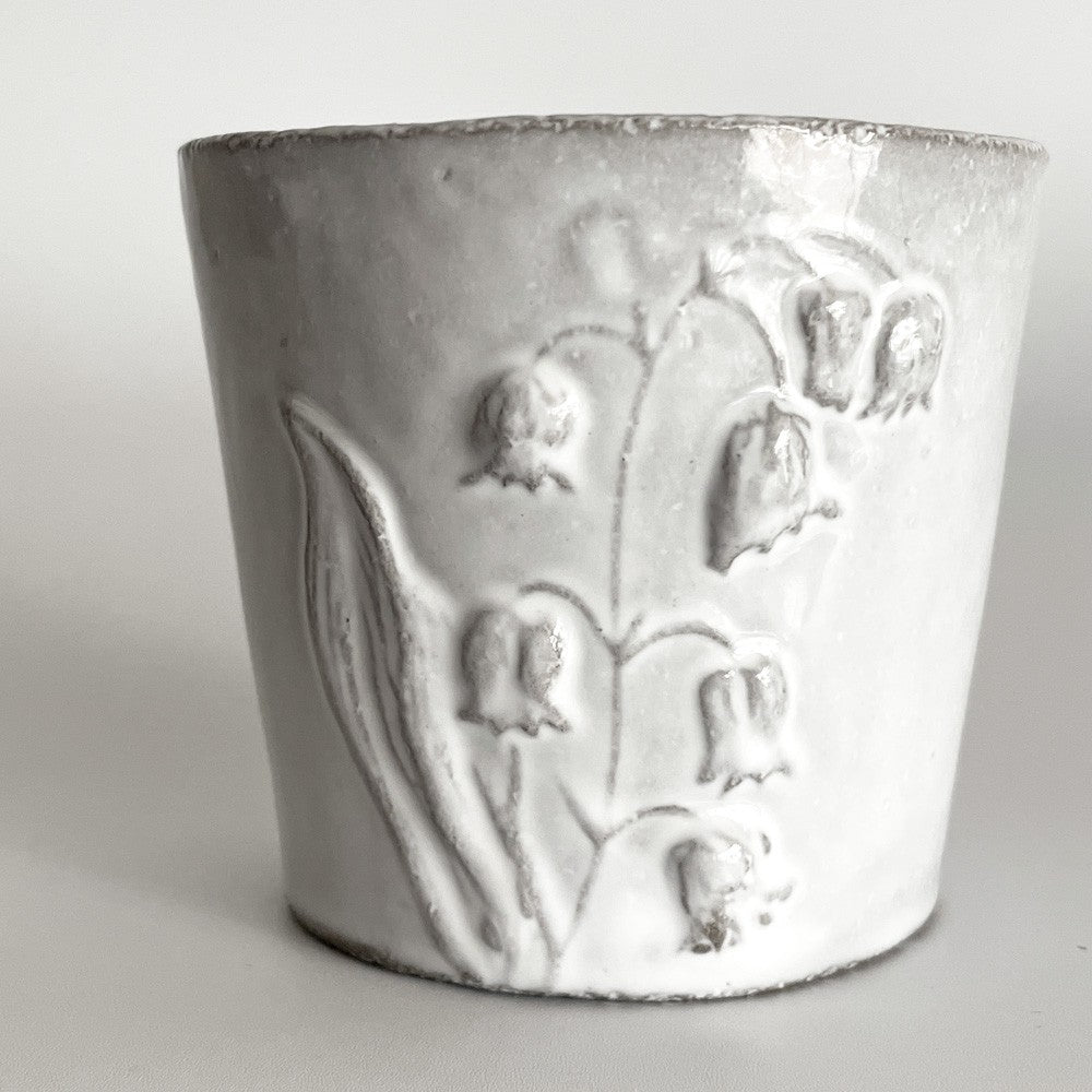 アスティエ・ド・ヴィラット Astier de Villatte フルール Fleurs カップ タンブラー 蝶 スズラン 陶器 フランス A ■