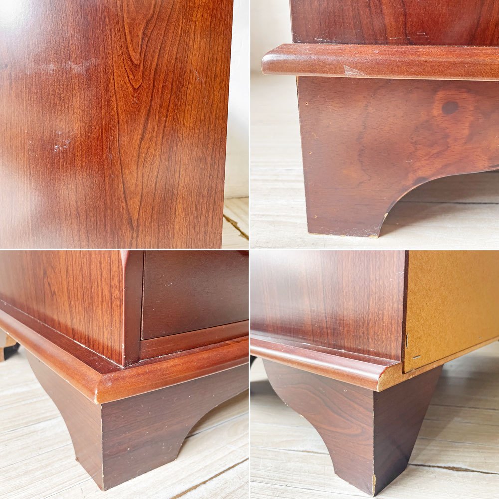 クラシカルスタイル Classical Style 4ドロワー チェスト スライドトレー付き サイドチェスト ベッドサイドテーブル ★