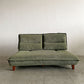 関家具 グランパ Granpa 2.5人掛けソファ 背もたれ前後スライド式 W165cm コーデュロイ グリーン クッション付 〓