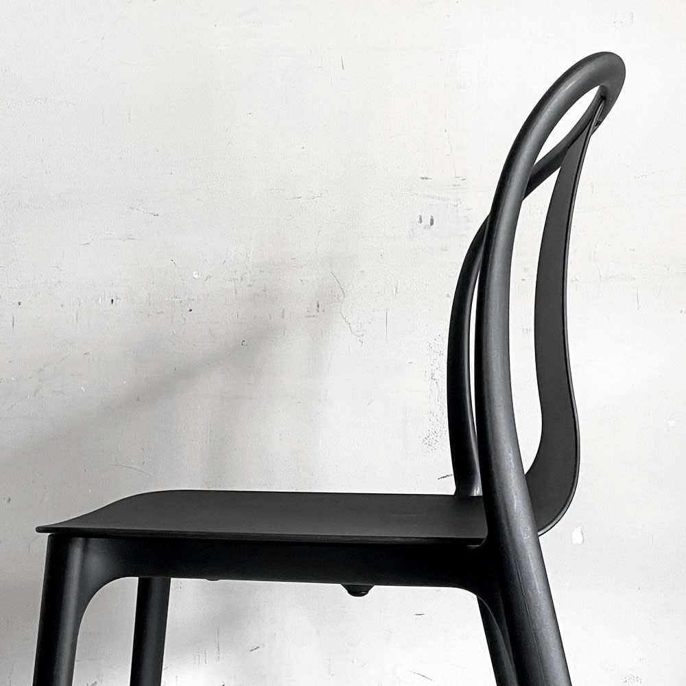 ヴィトラ Vitra ベルヴィルチェア Belleville Chair ダイニングチェア スタッキングチェア ディープブラック ロナン & エルワン・ブルレック C ■