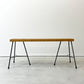 インダストリアル Industrial Design 無垢材ｘアイアンレッグ ベンチ W105cm 工業系 店舗什器 ●
