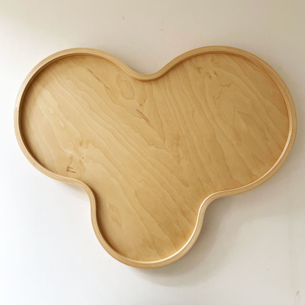 マヤムー majamoo 白樺のトレイ TRAY ホワイト W44cm バーチ材 ヤニ・マルティカイネン フィンランド 定価￥20,900- ◎