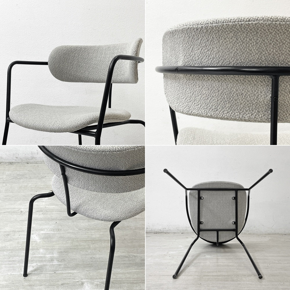ワークプラス Work Plus ホアカチェア HOAKA CHAIR アームチェア スタッキング スチールフレーム ファブリック グレー アスプルンド取扱 C ●