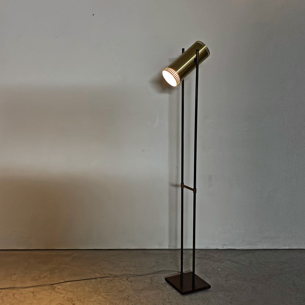 フォグ&モーラップ Fog ＆ Morup ビンテージ トロンボーン Trombone フロアランプ スタンドライト 照明 Jo Hammerborg コード・プラグ換装済み デンマーク ミッドセンチュリーモダン 希少品 ●