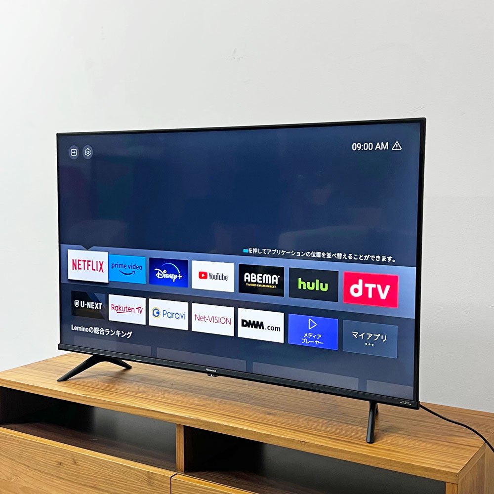 ハイセンス Hisense 43V型 4Kチューナー内蔵 液晶テレビ 43E6G ネット動画対応ADSパネル B08ZH7S1VJ 2021年モデル 動作確認済み ●