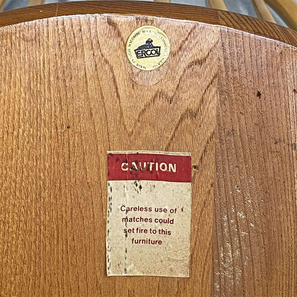 アーコール Ercol クエーカー チェア ラージ ダイニングチェア エルム×ビーチ材 英国 ビンテージ ◎