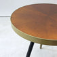 Whitelabel Living デニス サイドテーブル Denise Side Table アッシュ材 鉄脚 アイアンレッグ ウォールナット系カラー ●