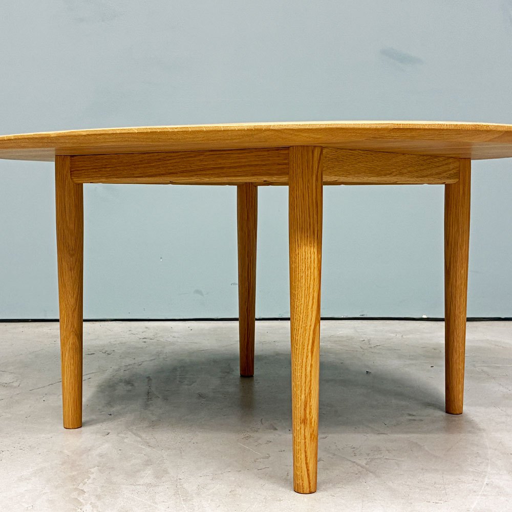 ナチュラルデザイン コーヒーテーブル オーク材 無垢材 リビングテーブル W67cm D80cm 北欧スタイル ◎