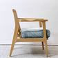 ダブルティー WTW アペルト チェア APERTO CHAIR NT アームチェア ラウンジチェア 1Pソファ アッシュ材 デニム地 西海岸 ウエストコースト ●