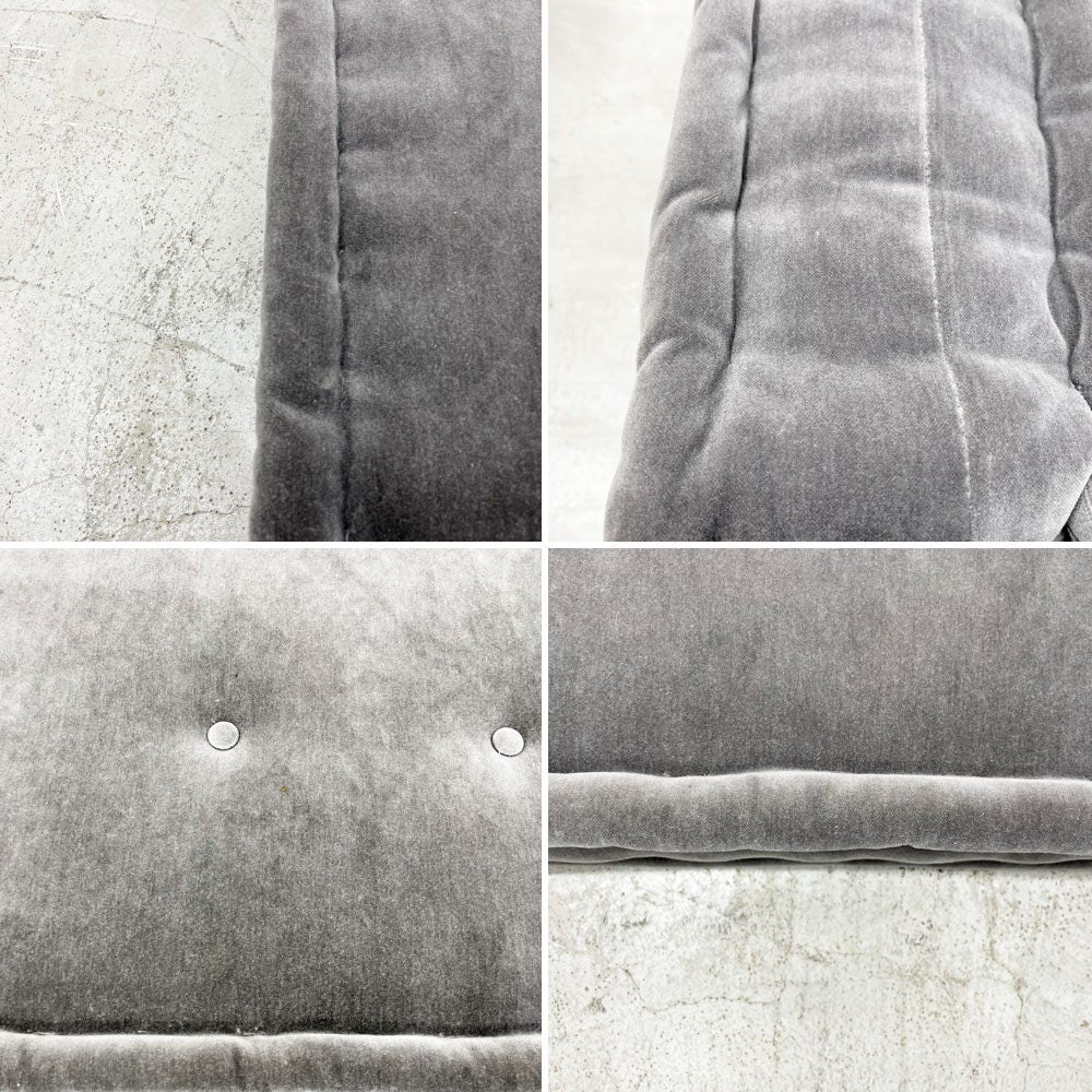 ロッシュ ボボア ROCHE BOBOIS マ ジョン Mah Jong ソファ ローソファ シートクッション グレー フランス 〓