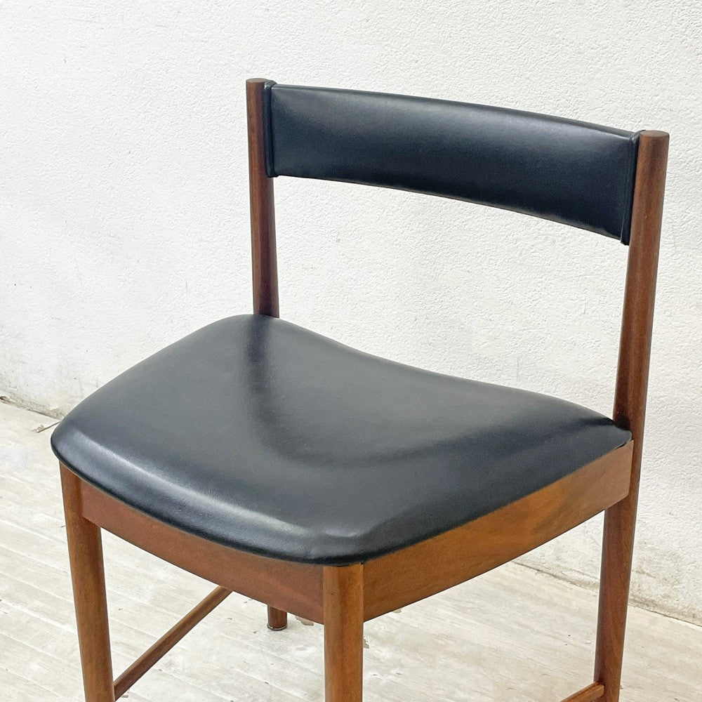 マッキントッシュ A.H.McINTOSH S28 ダイニングチェア チーク材 アフロモシア 英国家具 ビンテージ A ●