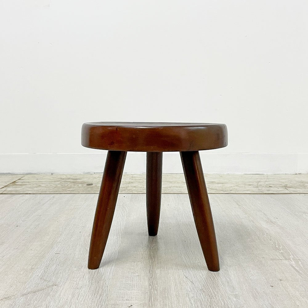 シャルロット・ペリアン Charlotte Perriand ベルジェスツール Berger Stool 無垢材 50's ビンテージ ●