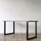 かなでもの KANADEMONO ザ・テーブル THE TABLE デスク ラバーウッド材 チークブラウン スチール脚 スクエア W160cm ◇