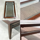 エーフラット a.flat ケイローテーブル KEI low table センターテーブル ガラス天板 ラタン ラバーウッド 定価￥52,360- ◎