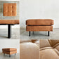 ジャーナルスタンダードファニチャー j.s.F ピーエスエフカウチソファ PSF COUCH SOFA 3人掛けソファ＆オットマン レザー調  W210cm コンセント＆USB充電口付 定価￥165,000- 〓