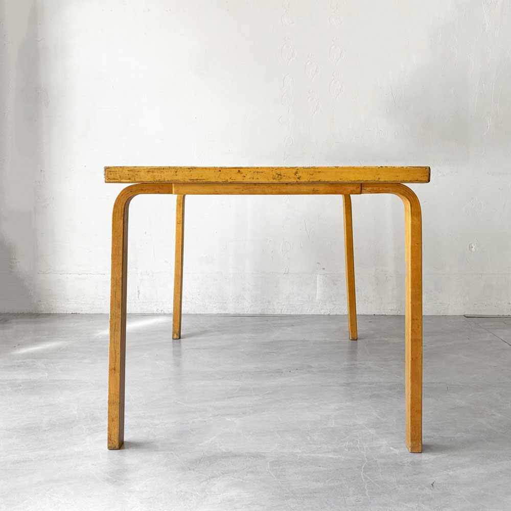 アルテック artek ダイニングテーブル 80A ブルーリノリウム W122cm アルヴァ・アアルト フィンランド 北欧 ビンテージ ★