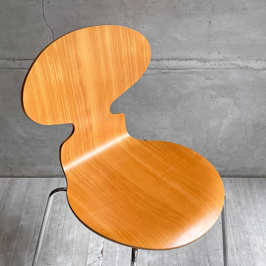 フリッツハンセン Fritz Hansen 3101 アリンコチェア アントチェア 4本脚 ナチュラルビーチ ラッカー仕上げ フェルトグライズ アルネ・ヤコブセン B  ♪