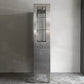 ユヤマ YUYAMA 医療用 ステンレス ケビント ドクターキャビネット ガラスキャビネット 戸棚 飾り棚 W90cm 店舗什器 インダストリアルデザイン  ■