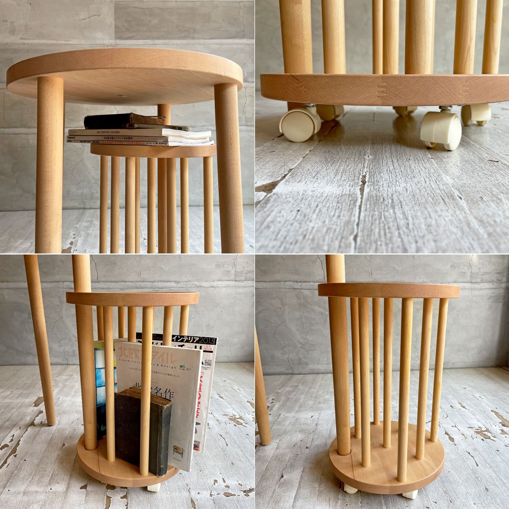 コサイン cosine リンクテーブル メープル材 サイドテーブル コーヒーテーブル マガジンラック ナチュラル 北欧スタイル 河田 敏宏 参考定価￥89,100- ♪