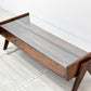 ピエールジャンヌレ Pierre Jeanneret コーヒーテーブル Coffee Table チーク無垢材 ガラス チャンディーガル レター有り 1960‘s ビンテージ PU/CH/-12 ●