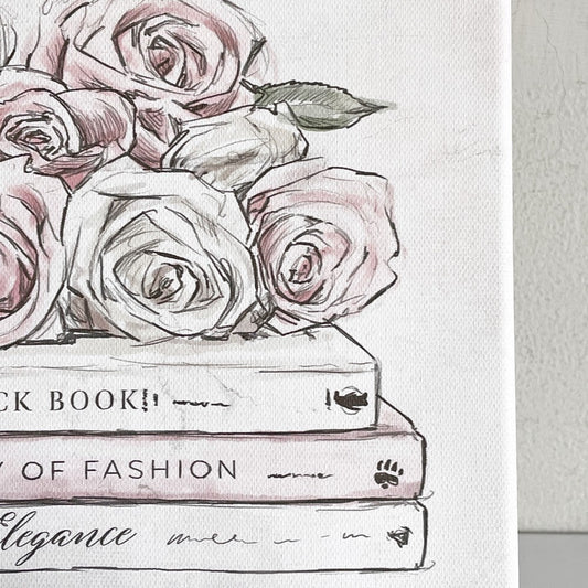 オリバーガル Oliver Gal ローゼスアンドブックス Roses and Books ウォールアート 証明書付き アメリカ ■