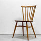アーコール Ercol ボウバックチェア ファンバックチェア 5本タイプ エルム材 UKビンテージ Vintage 英国 横浜ダニエル製オリジナルクッション付 A ●