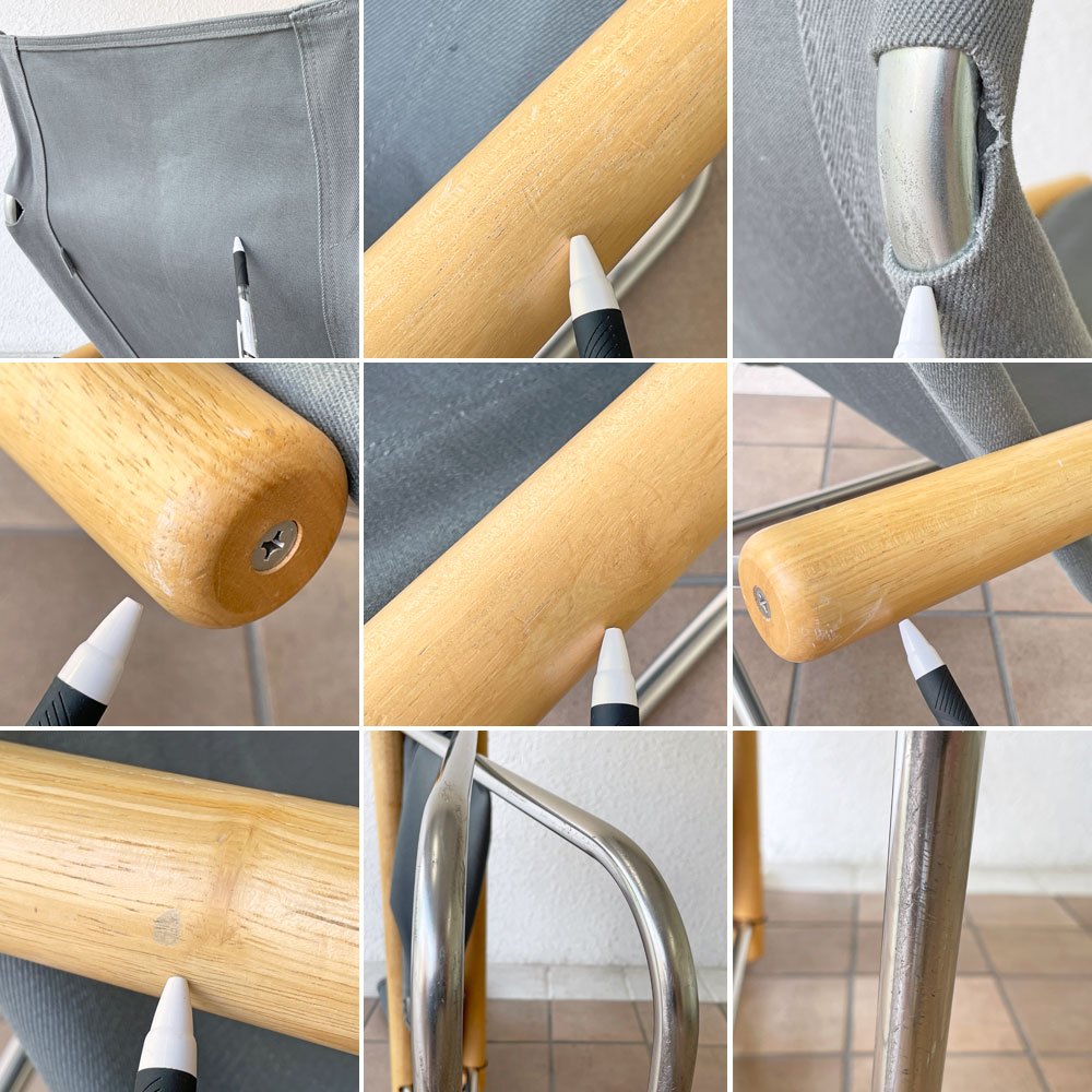 ニーチェア エックス Ny chair X フォールディングチェア グレー 折畳チェア 新居 猛 MoMA ◇