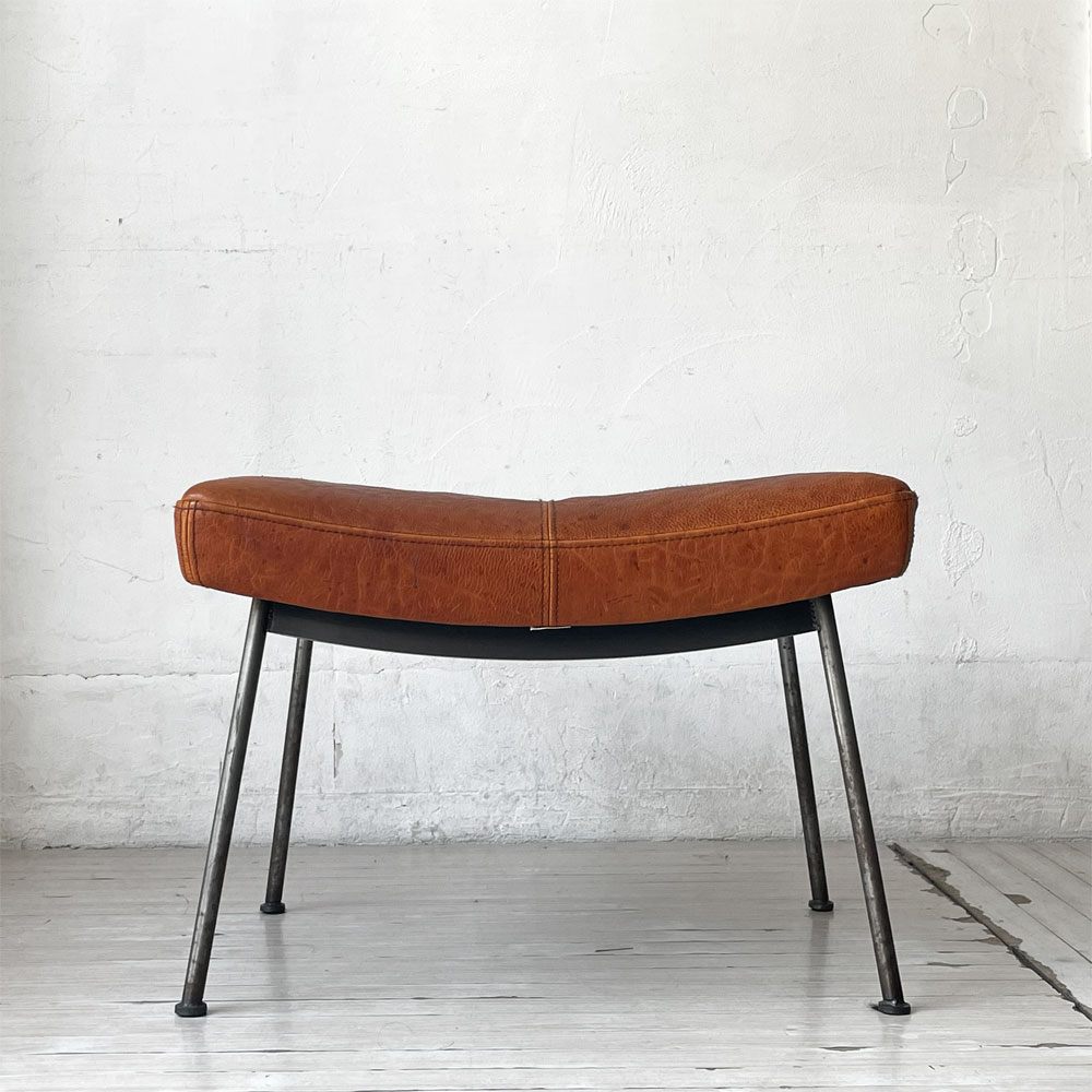 トラックファニチャー TRUCK FURNITURE ファロードレザー オットマン L-1 ナラ無垢材 牛革 インダストリアル ビンテージスタイル 定価￥103.400- ★