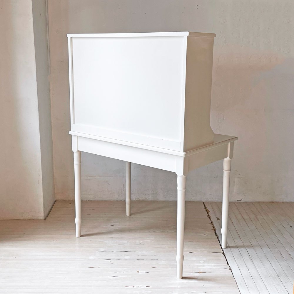 モモナチュラル MOMO Natural エマ EMMA デスク＆アッパーセット Desk&Upper Shelf パイン無垢材 ホワイトペイント 廃盤 参考11万円 ★