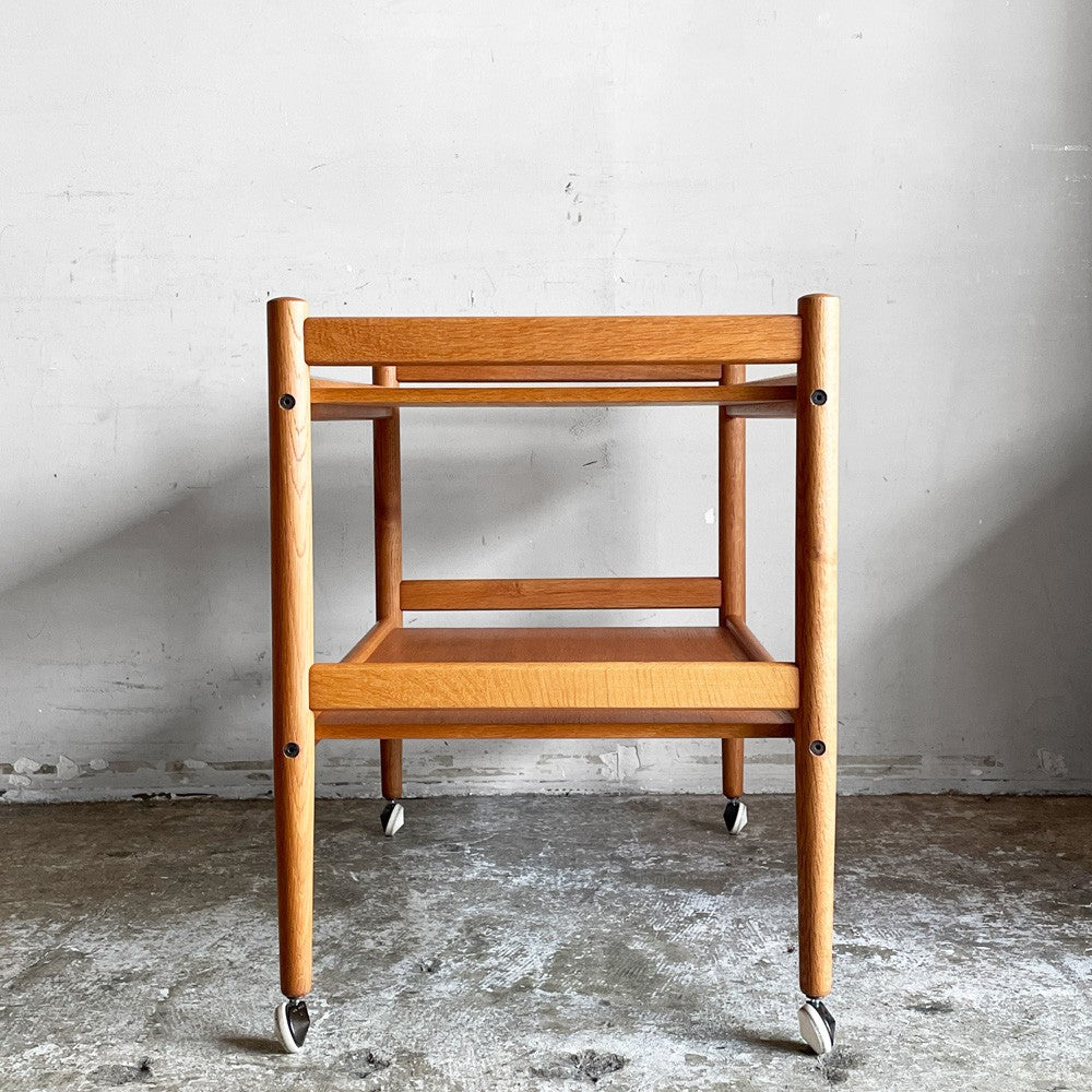 デンマーク ビンテージ Danish Vintage オーク材 ワゴン トローリー 2段 キャスター付き W71.5cm 北欧家具 北欧ビンテージ ■