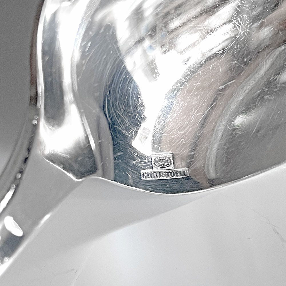 クリストフル CHRISTOFLE ダックス DAX カトラリー デザートスプーン＆フォーク ペアセット シルバー フランス ビンテージ ■