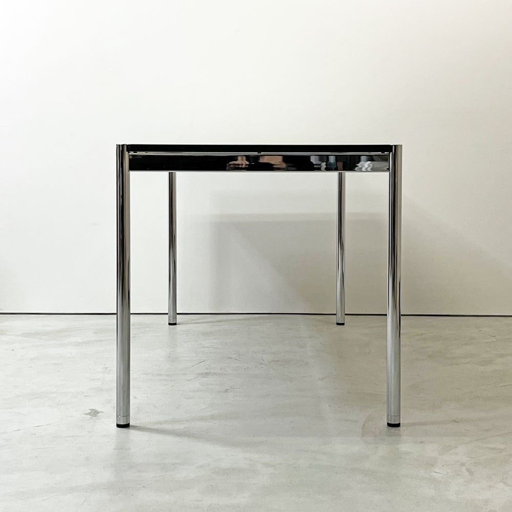 USMモジュラーファニチャー USM Haller USMハラーテーブル ワーキングデスク ダイニングテーブル パールグレーラミネート W150×D75×H74cm アジャスター 高さ調整リング付き+H2cm ●