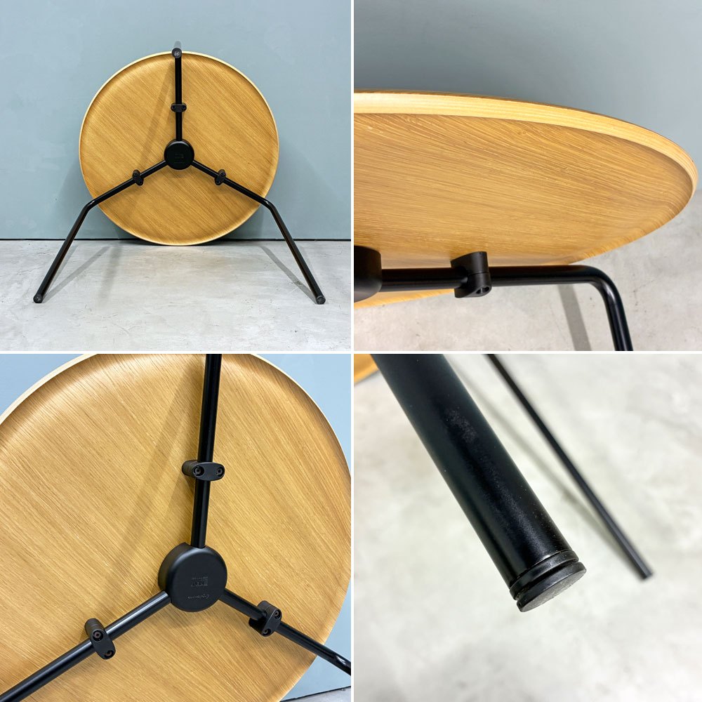 エンゲルブレヒト Engelbrechts ケヴィ KEVI 2010 ダイニングテーブル オーク材 プライウッド カフェテーブル 70cm 未使用品 ◎