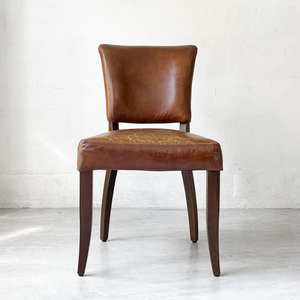ハロ HALO ミミチェア MIMI CHAIR ダイニングチェア カフェチェア 本革 レザー 英国 シャビーシック ビンテージスタイル A ★