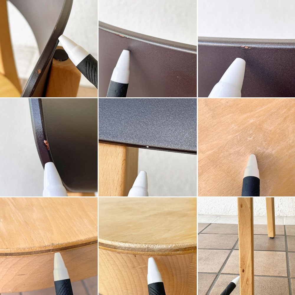 ヴィトラ vitra バーゼルチェア Basel ダイニングチェア ASAプラスチック ビーチ材 ダークブラウン ジャスパー・モリソン ◇