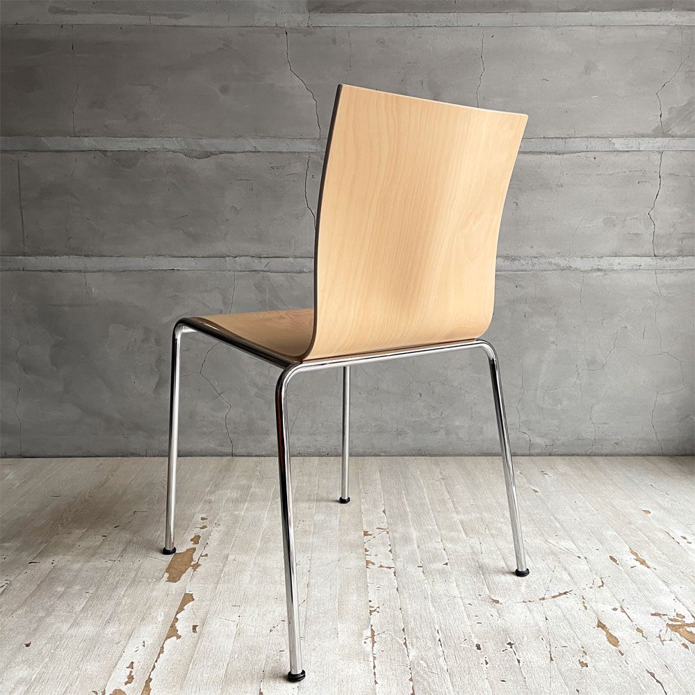 エンゲルブレヒト Engelbrechts チャリックチェア CHAIRIK Chair 101 ダイニングチェア スタッキング 4本脚 バーチ プライウッド スチール デンマーク 未使用品 定価63,800円 ♪
