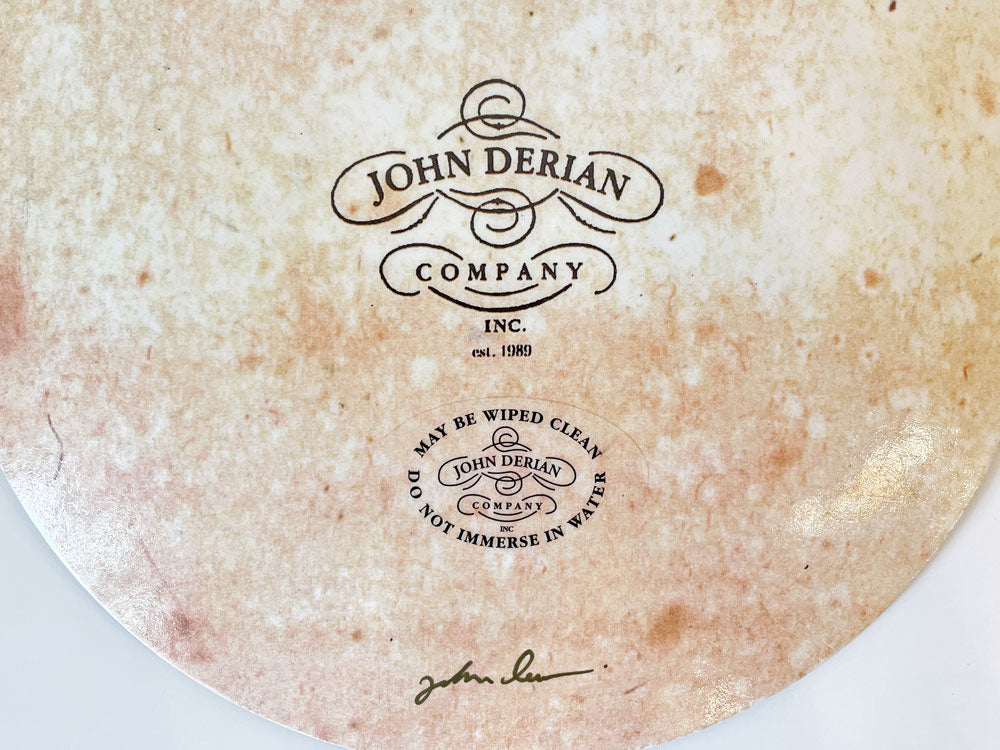 ジョンデリアン JOHN DERIAN デコパージュプレート 飾り皿 キッチン Φ21cm アッシュペーフランス H.P. FRANCE 取扱 ◎