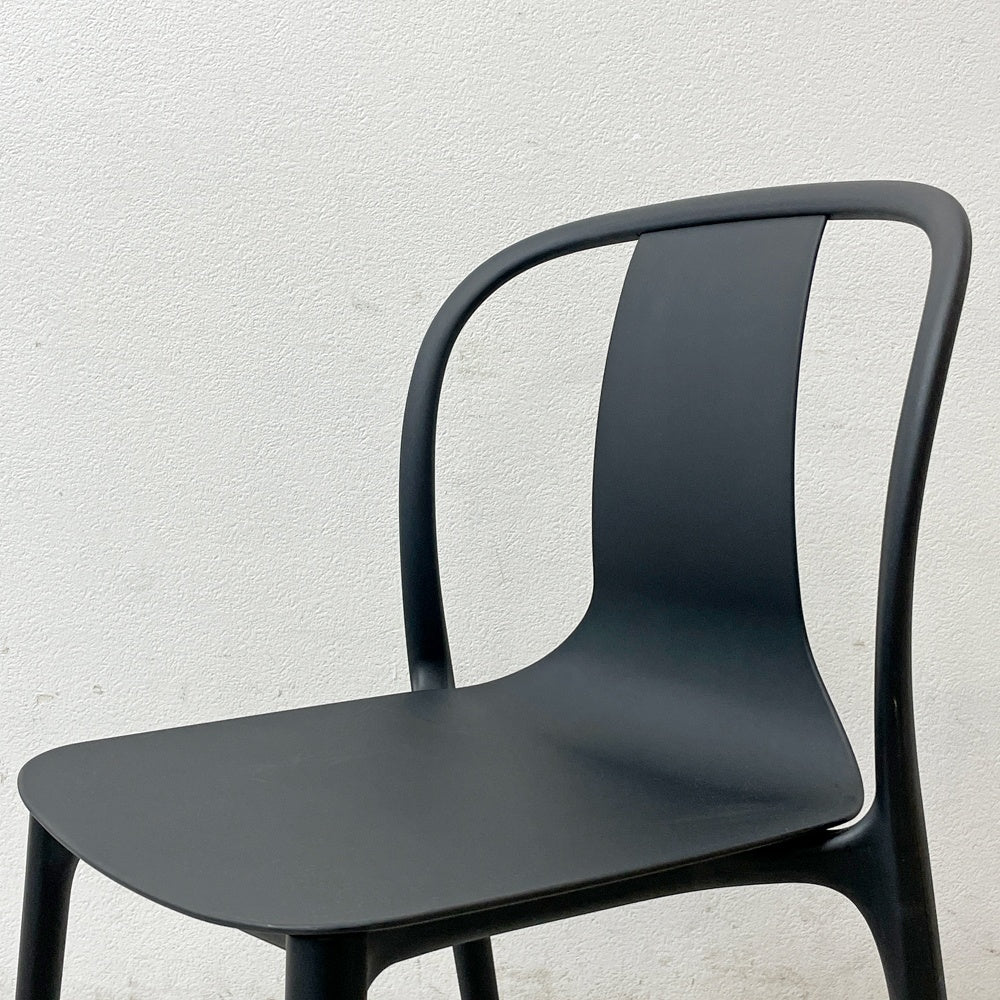 ヴィトラ Vitra ベルヴィルチェア Belleville Chair ダイニングチェア スタッキングチェア ディープブラック ロナン & エルワン・ブルレック B ●