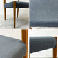 朝日木材加工 エッダ EDDA Dining Chair101 Fabric ダイニングチェア ブルー 北欧 定価￥33,000- A ●