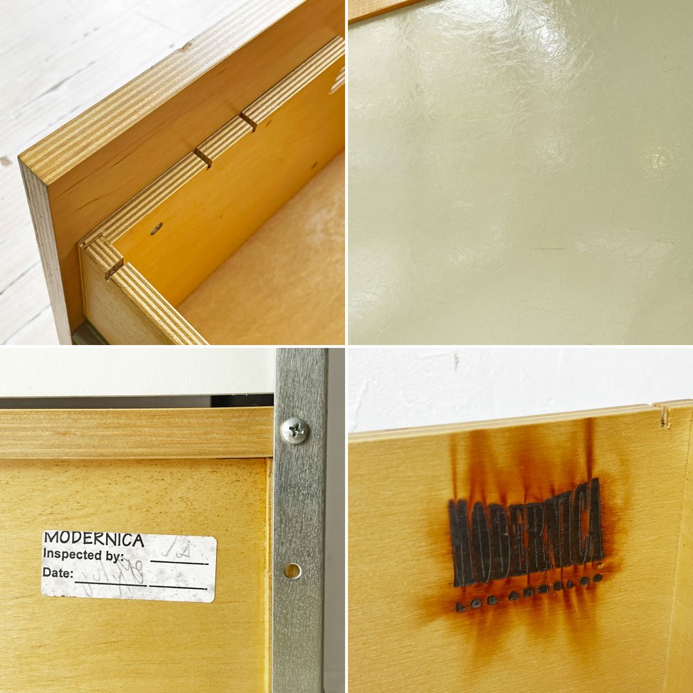 モダニカ MODERNICA イームズストレージユニット Storage Unit  2列2段 ラミネートドア＋1ドロワーユニット C&R 収納家具  ミッドセンチュリー 廃盤 ビンテージ ★