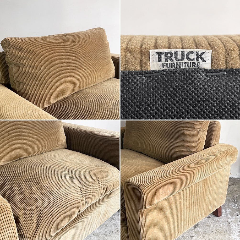 トラックファニチャー TRUCK FURNITURE FKソファ FK SOFA 1.5シーター F-21 コーデュロイ フェザークッション ウォールナット材 ■