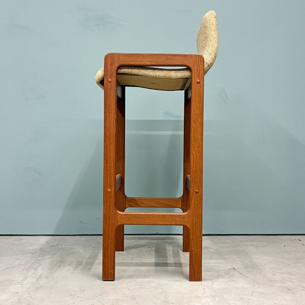 ディースキャン D-SCAN チーク材 カウンターチェア ハイチェア ハイスツール ファブリック デンマーク 北欧家具 ◎